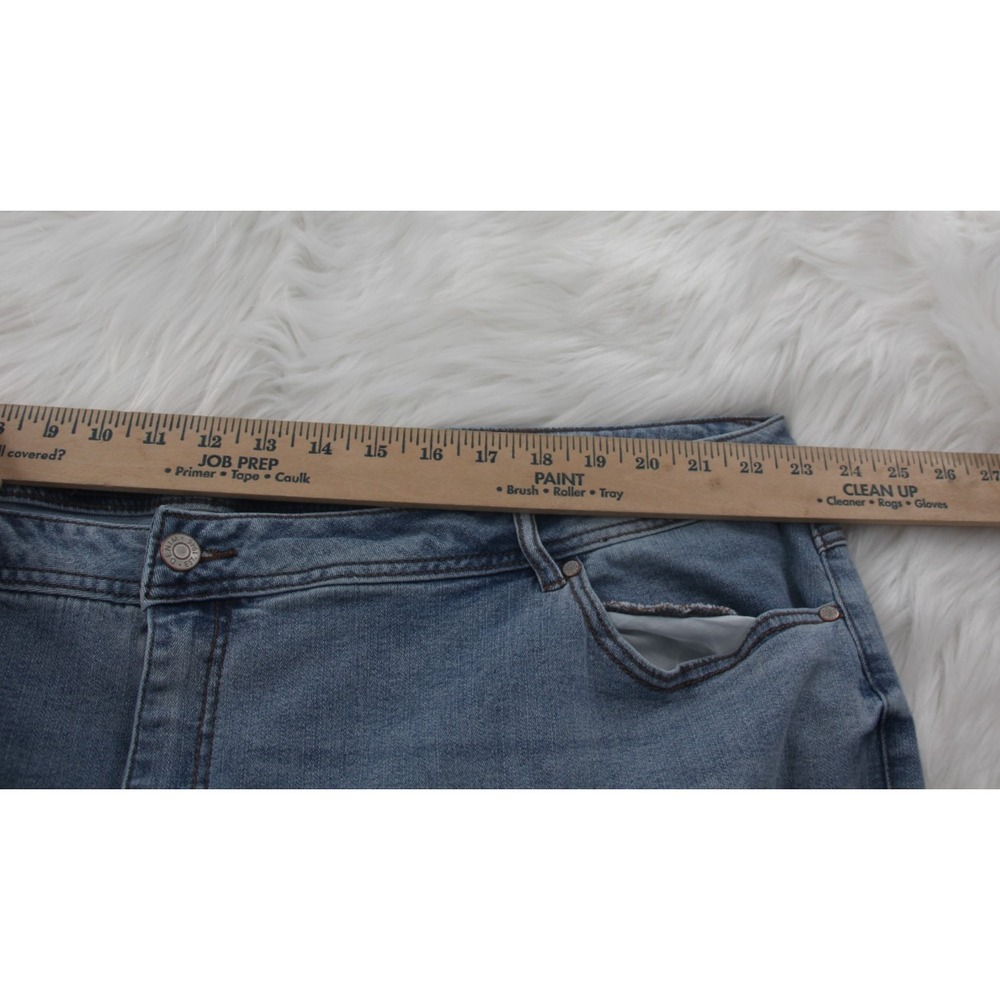 Cato Est 1946 Denim Womens 26W Flare Leg Jeans Brown Patchwork Inset Boho Gypsy - Picture 3 of 12